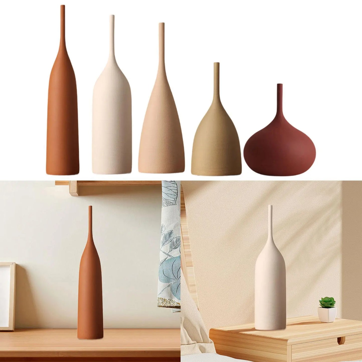 Minimalist Porcelain Flower Vase