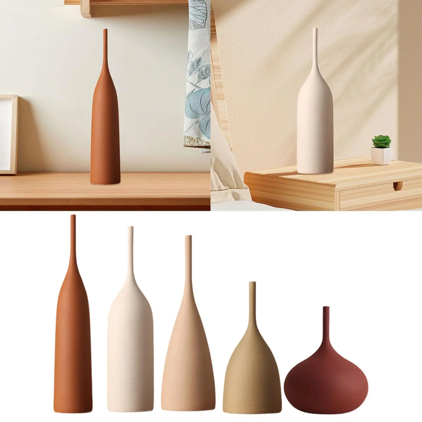 Minimalist Porcelain Flower Vase